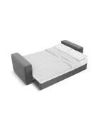 Sofá convertible de 3 plazas en esquina derecha con baúl Ribes gris - 266x160x88 cm