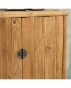 Sandy dressoir met 2 deuren en 1 nis in gerecycled grenenhout - 100x45x130 cm