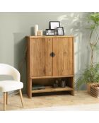 Sandy dressoir met 2 deuren en 1 nis in gerecycled grenenhout - 100x45x130 cm