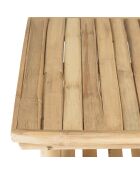 Console en bambou avec 2 étagères - 100x40x77 cm