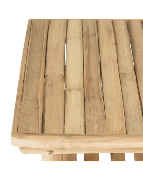 Consolle in bambù con 2 ripiani - 100x40x77 cm