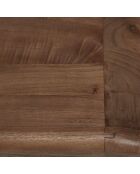 Strakke salontafel in mindi hout - 140x80x 40,5cm