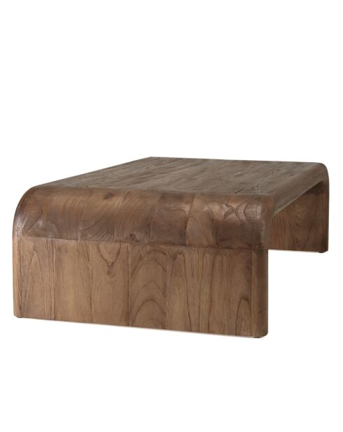 Strakke salontafel in mindi hout - 140x80x 40,5cm
