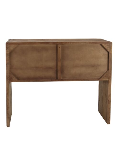 Buffet 2 portes en bois de mindi - 100x 47.5 x 80.5cm