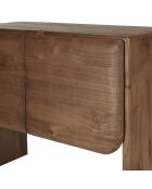 Buffet 2 portes en bois de mindi - 100x 47.5 x 80.5cm