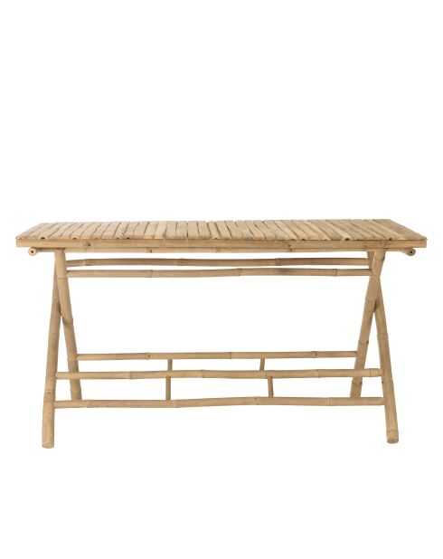 Zusammenklappbarer Esstisch aus Bambus - 140x70x74 cm