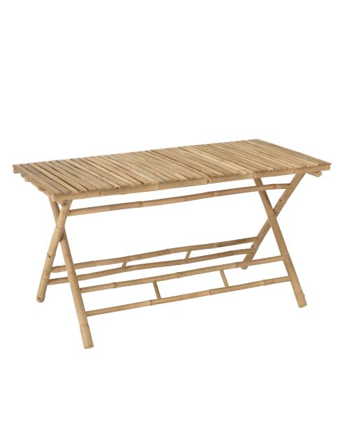 Zusammenklappbarer Esstisch aus Bambus - 140x70x74 cm