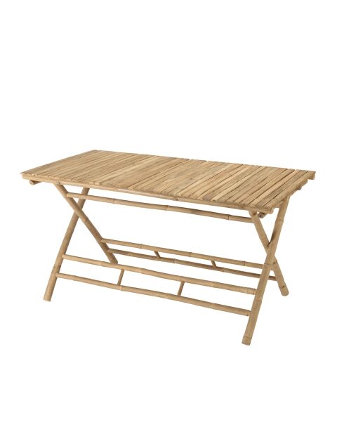 Zusammenklappbarer Esstisch aus Bambus - 140x70x74 cm