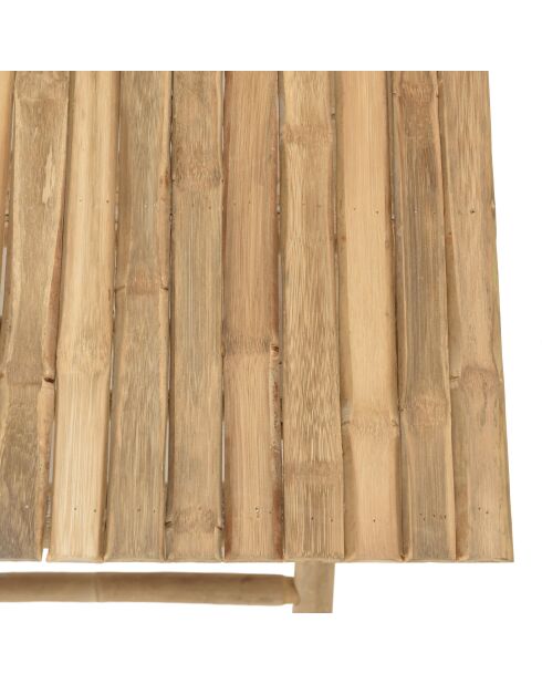 Zusammenklappbarer Esstisch aus Bambus - 140x70x74 cm