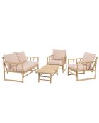 Ensemble n°3: Canapé 2 places + 2 fauteuils + 1 table basse - 151x87x95 cm