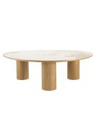 Table basse plateau céramique - 110x80x35.5 cm