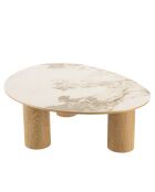 Table basse plateau céramique - 110x80x35.5 cm