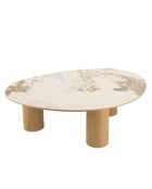 Table basse plateau céramique - 110x80x35.5 cm