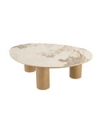 Table basse plateau céramique - 110x80x35.5 cm