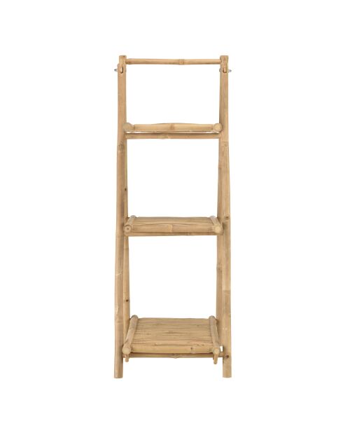 Etagère pliante 3 niveaux en bambou - 40x39x110 cm