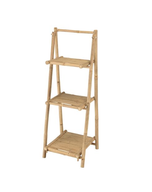 Etagère pliante 3 niveaux en bambou - 40x39x110 cm