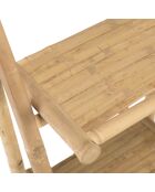 Etagère pliante 3 niveaux en bambou - 40x39x110 cm