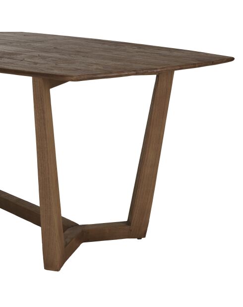 Tavolo da pranzo rettangolare mindi in legno - 200x100x78 cm