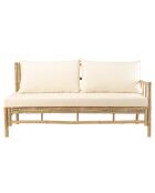 Set 2:6-Sitzer-Sofa+1 Couchtisch aus Bambus — 165x70x85 cm