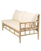 Set 2:6-Sitzer-Sofa+1 Couchtisch aus Bambus — 165x70x85 cm