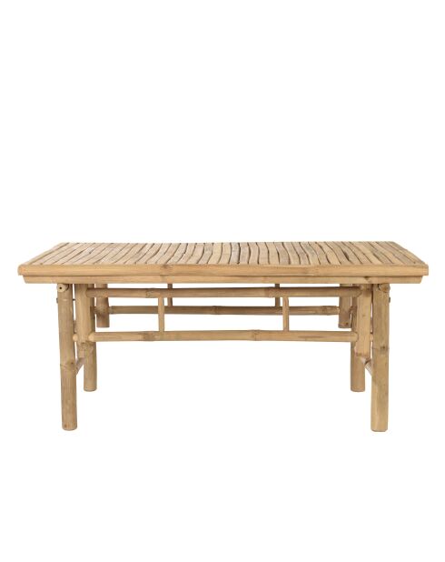 Set 2:6-Sitzer-Sofa+1 Couchtisch aus Bambus — 165x70x85 cm