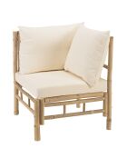 Set 2:6-Sitzer-Sofa+1 Couchtisch aus Bambus — 165x70x85 cm