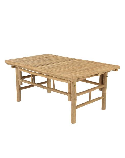 Set 2:6-Sitzer-Sofa+1 Couchtisch aus Bambus — 165x70x85 cm