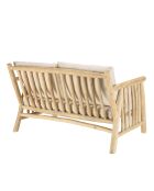 Borneo-Set 4 Sitze und 1 Teakholz-Couchtisch - 131x82x80 cm