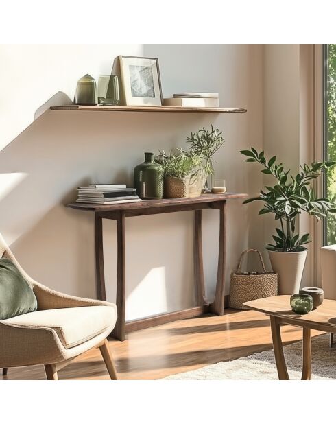 Mindi houten console - 120x40x 78,5 cm