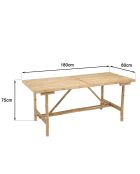 Esstisch aus Bambus - 180x80x75 cm