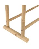 Porte-serviettes double portant en bambou - 70x29x104 cm