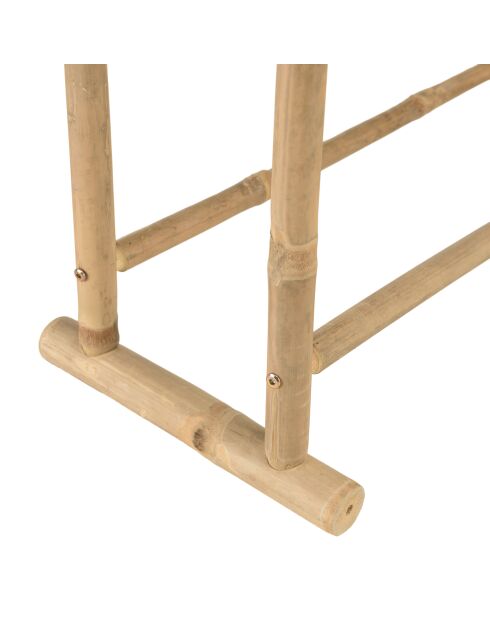 Porte-serviettes double portant en bambou - 70x29x104 cm