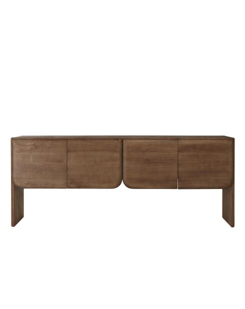 Credenza a 4 ante in legno mindi - 200x48x80 cm