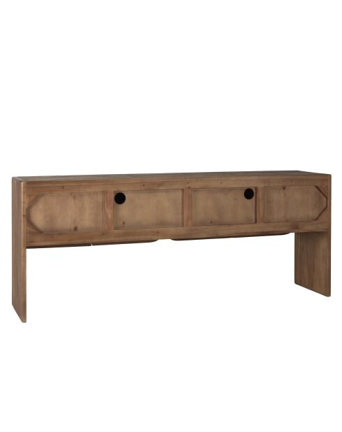 Credenza a 4 ante in legno mindi - 200x48x80 cm