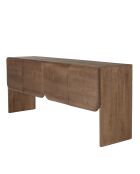 Aparador con 4 puertas en madera mindi - 200x48x80 cm