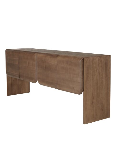 Credenza a 4 ante in legno mindi - 200x48x80 cm