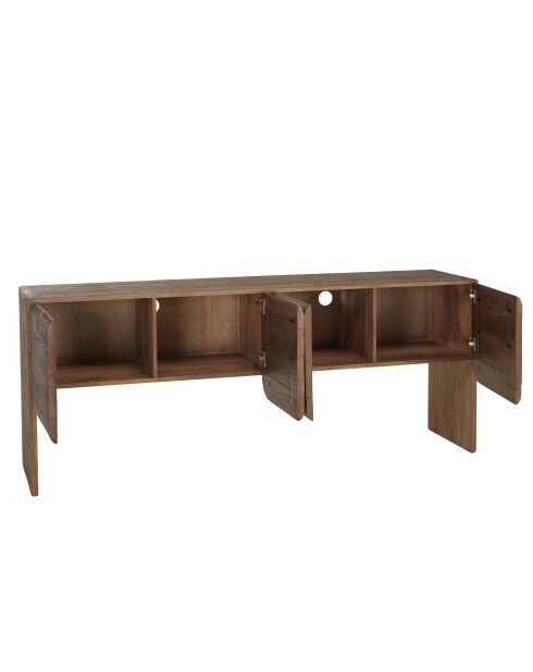 Credenza a 4 ante in legno mindi - 200x48x80 cm