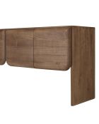 Aparador con 4 puertas en madera mindi - 200x48x80 cm