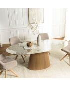 Tavolo da pranzo con piano in ceramica - 200x90x76,3 cm