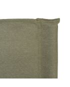 Set aus 2 Ledersesseln mit grüner Stofflehne - 58x51x91 cm