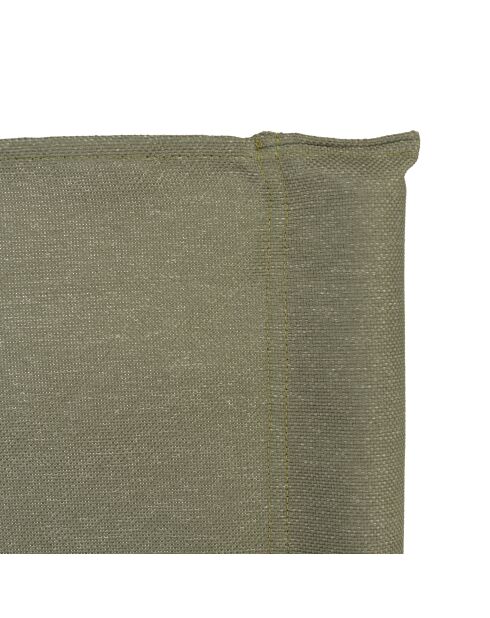 Set aus 2 Ledersesseln mit grüner Stofflehne - 58x51x91 cm