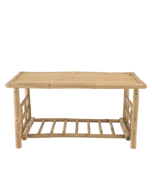 Tavolino rettangolare in bambù - 90x50x44 cm