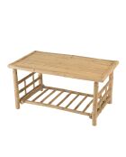 Tavolino rettangolare in bambù - 90x50x44 cm