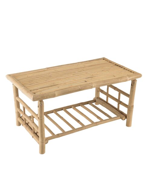 Tavolino rettangolare in bambù - 90x50x44 cm