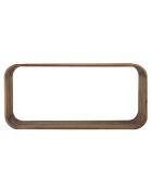 Abgerundete Designkonsole aus Mindi-Holz - 165 x 40,5 x 77 cm