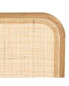 Tête de lit en bois de mindi et rotin naturel pour lit - 185x3x101 cm