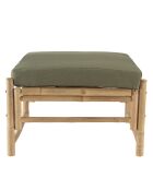 Set Nr. 1:3-Sitzer-Sofa+1 Hocker +1 Couchtisch aus Bambus — 180x75x90 cm