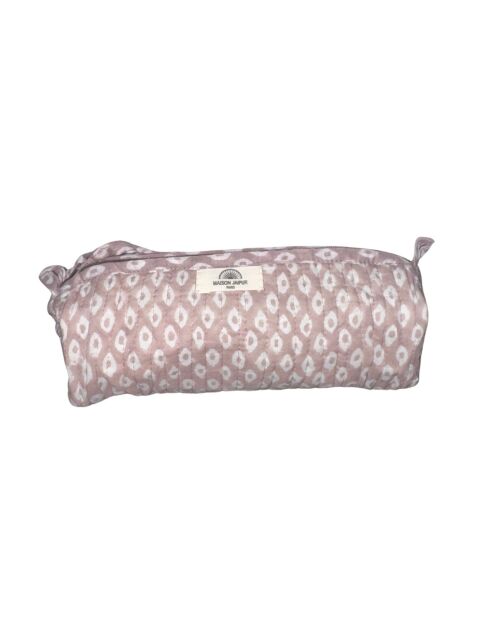 Indore-etui in beige katoenvoile