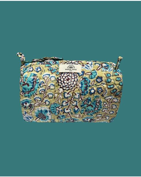 Bolsa Delhi S de gasa de algodón verde