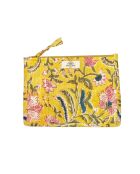 Pochette Bombay in voile di cotone giallo